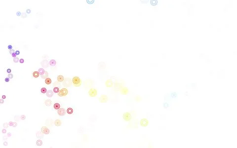 Light Multicolor vector background with bubbles. Stock Illustration