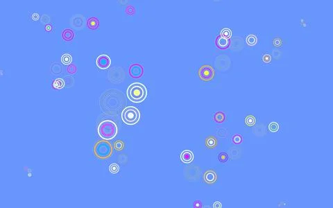 Light Multicolor vector background with bubbles. Stock Illustration