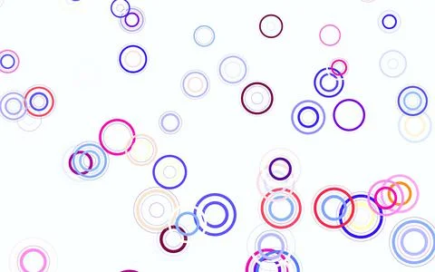 Light Multicolor vector background with bubbles. Stock Illustration