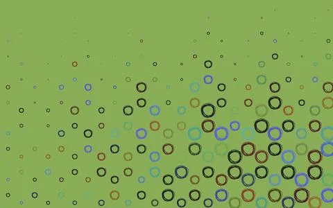 Light Multicolor vector background with bubbles. Stock Illustration