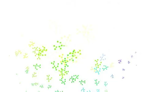 Light Multicolor vector background with forms of artificial intelligence. イラスト素材
