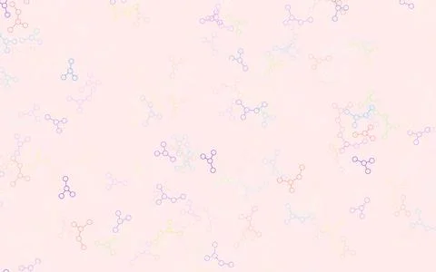 Light Multicolor vector background with forms of artificial intelligence. Stock Illustration