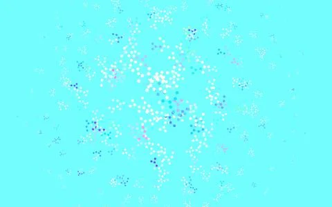 Light Multicolor vector background with forms of artificial intelligence. Illustrazione stock
