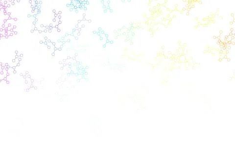 Light Multicolor vector background with forms of artificial intelligence. Stock Illustration