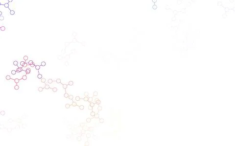 Light Multicolor vector background with forms of artificial intelligence. Illustrazione stock