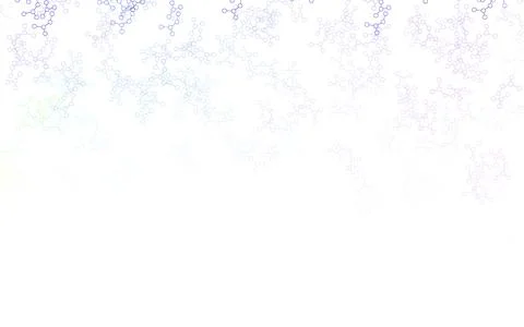 Light Multicolor vector background with forms of artificial intelligence. 库存插图