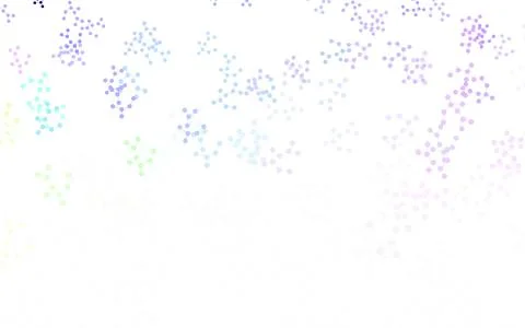 Light Multicolor vector background with forms of artificial intelligence. 库存插图