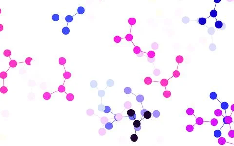 Light Multicolor vector background with forms of artificial intelligence. Stock Illustration