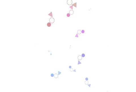 Light Multicolor vector background with polygonal style with circles. Ilustración de archivo