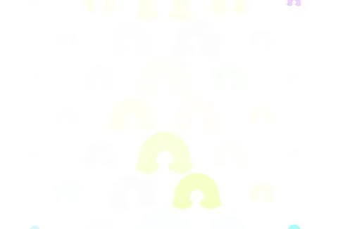 Light Multicolor vector background with rainbow symbols. Illustrazione stock