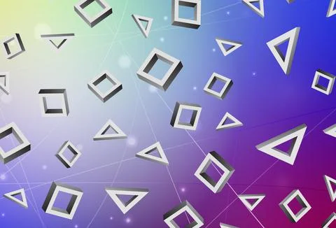 Light Multicolor vector background with rectangles. 스톡 일러스트