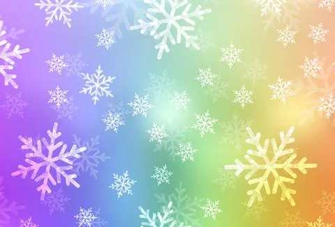 Light Multicolor vector background in Xmas style. Stock Illustration