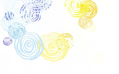 Light Multicolor vector doodle pattern with roses. Illustrazione stock