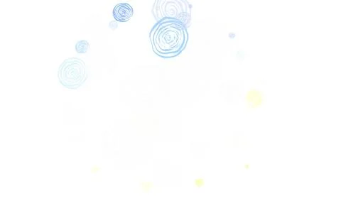 Light Multicolor vector doodle pattern with roses. Stock Illustration