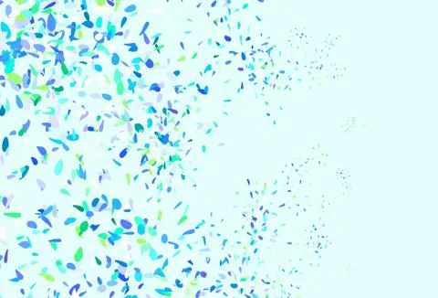 Light Multicolor vector doodle texture with leaves. Stock Illustration