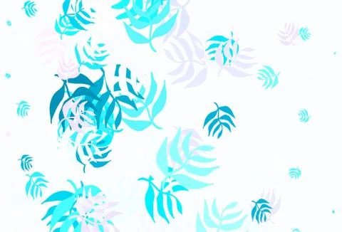 Light Multicolor vector elegant pattern with leaves. Stock Illustration