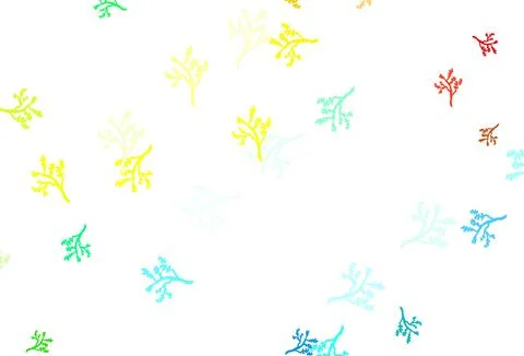 Light Multicolor vector elegant pattern with sakura. Stock Illustration