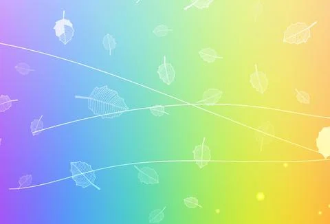 Light Multicolor vector elegant pattern with trees, branches. Illustrazione stock