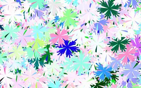 Light Multicolor vector elegant pattern with trees, branches. Illustrazione stock