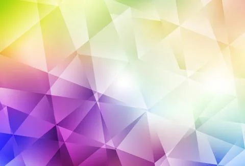 Light Multicolor vector gradient triangles pattern. Stock Illustration