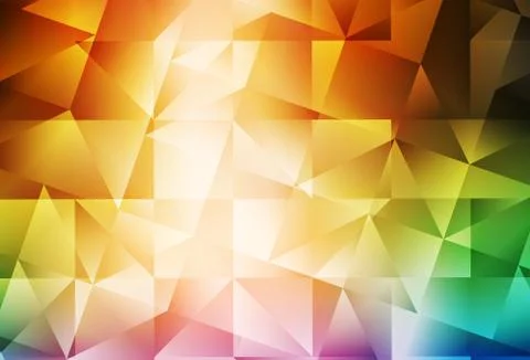 Light Multicolor vector gradient triangles pattern. Stock Illustration