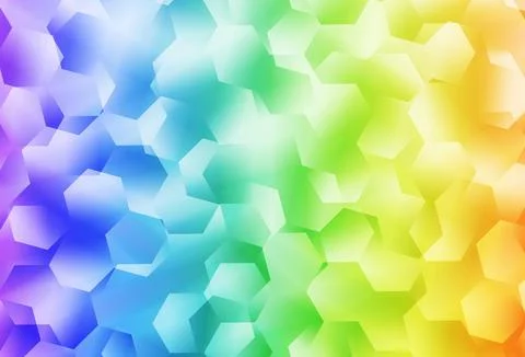 Light Multicolor vector gradient triangles pattern. 스톡 일러스트