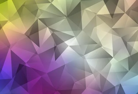 Light Multicolor vector gradient triangles texture. Stockillustratie