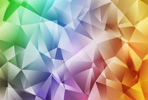 Light Multicolor vector gradient triangles pattern. Stock Illustration