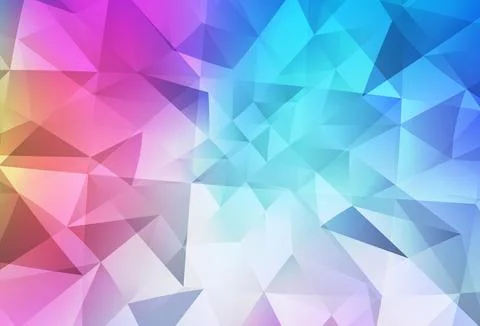 Light Multicolor vector gradient triangles texture. Stockillustratie