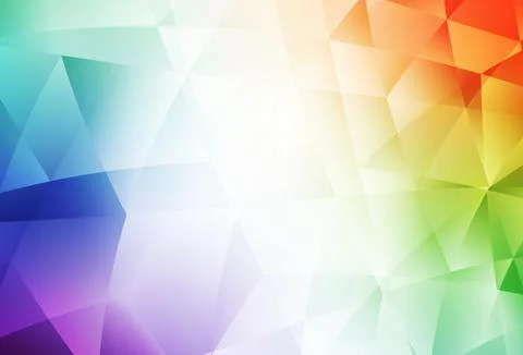 Light Multicolor vector gradient triangles texture. Stockillustratie