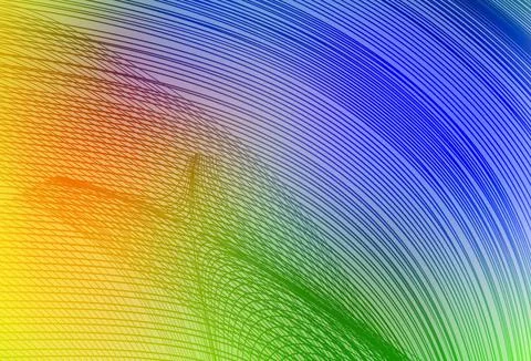 Light Multicolor vector layout with bent lines. Stock Illustration