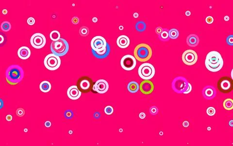 Light Multicolor vector layout with circle shapes. Ilustración de archivo