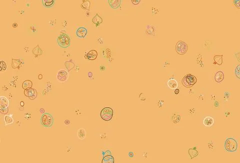 Light Multicolor vector layout with restaurant food. Stock Illustration