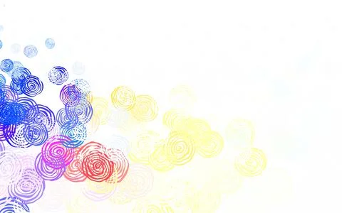 Light Multicolor vector natural pattern with roses. Stock Illustration