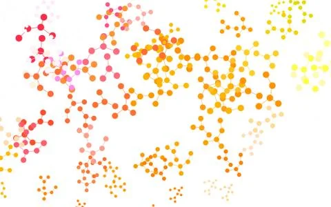 Light Multicolor vector pattern with artificial intelligence network. Illustrazione stock