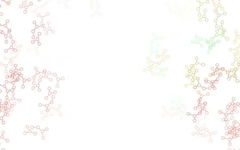 Light Multicolor vector pattern with artificial intelligence network. Stock Illustration