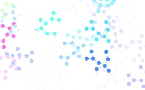 Light Multicolor vector pattern with artificial intelligence network. Stockillustratie