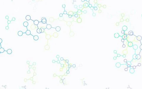 Light Multicolor vector pattern with artificial intelligence network. 스톡 일러스트