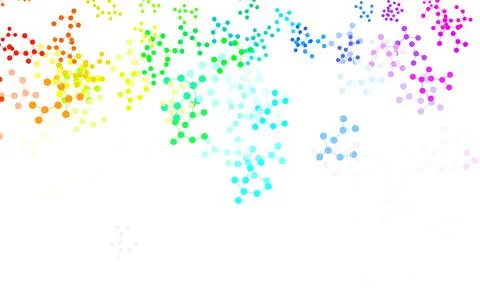 Light Multicolor vector pattern with artificial intelligence network. 스톡 일러스트