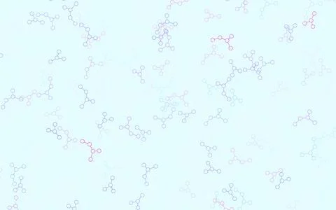Light Multicolor vector pattern with artificial intelligence network. Illustrazione stock