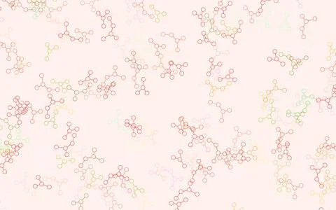Light Multicolor vector pattern with artificial intelligence network. Stock Illustration