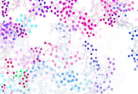Light Multicolor vector pattern with artificial intelligence network. Stock Illustration