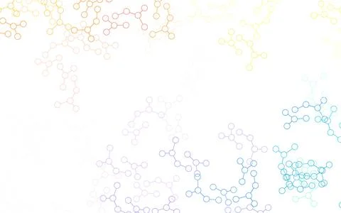 Light Multicolor vector pattern with artificial intelligence network. 스톡 일러스트