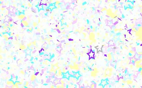 Light Multicolor vector pattern with christmas stars. Stock Illustration
