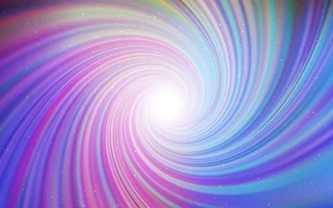 Light Multicolor vector pattern with night sky stars. Stock Illustration