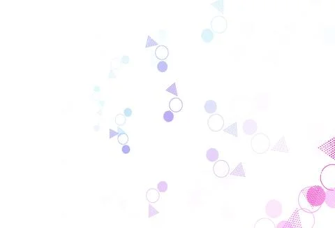 Light Multicolor vector pattern with polygonal style with circles. Stock Illustration