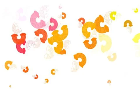 Light Multicolor vector pattern with rainbow elements. 스톡 일러스트