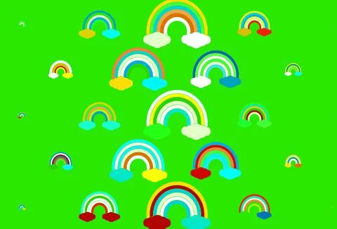 Light Multicolor vector pattern with rainbow elements. 스톡 일러스트