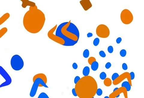 Light Multicolor vector pattern with random forms. Stock Illustration