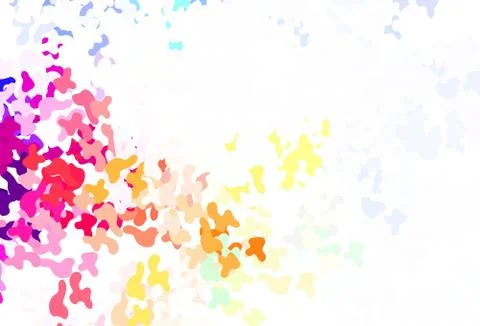 Light Multicolor vector pattern with random forms. Illustrazione stock